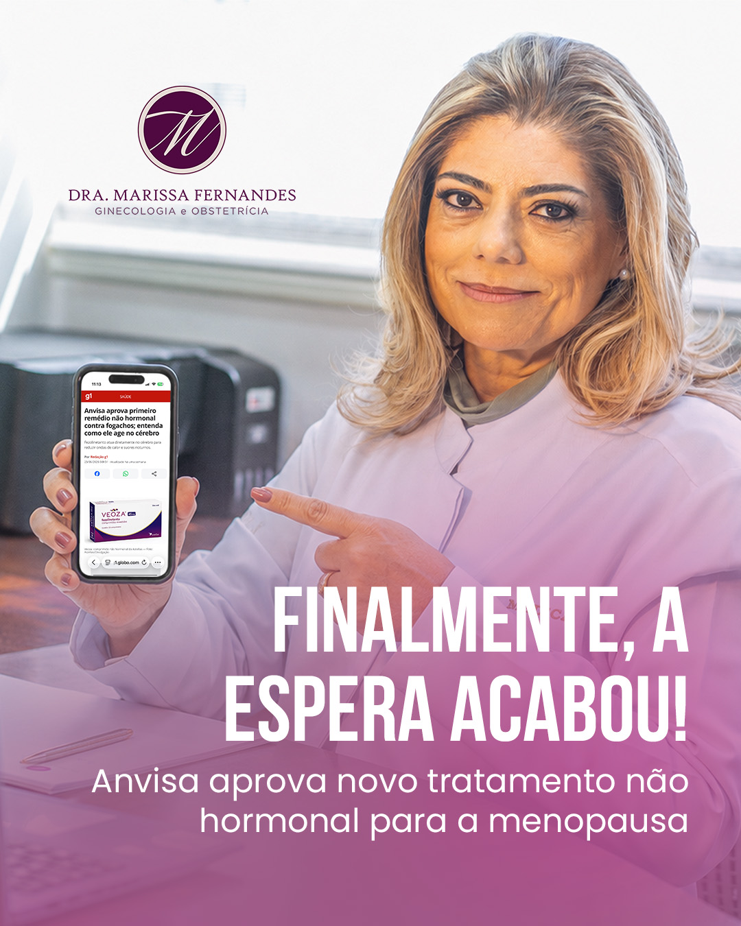 Anvisa aprovou o primeiro medicamento não hormonal para tratar os calorões da menopausa